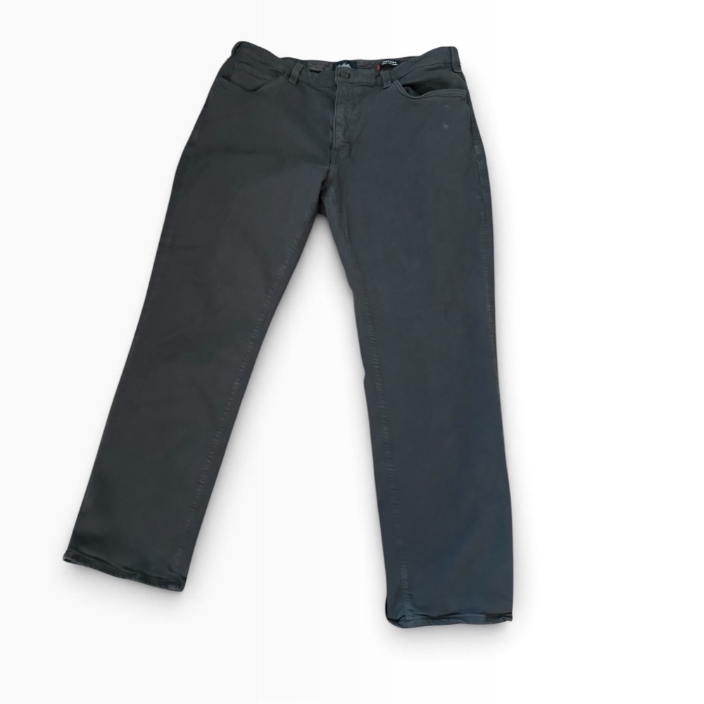34 Heritage Charisma Mens Jeans 40x30 Dark Grey Straight Leg Stretch Denim
